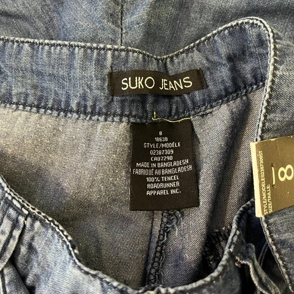 SUKO JEANS Women's Denim Blue Tencel Shorts - Size 8 - NWT - Picture 3 of 3